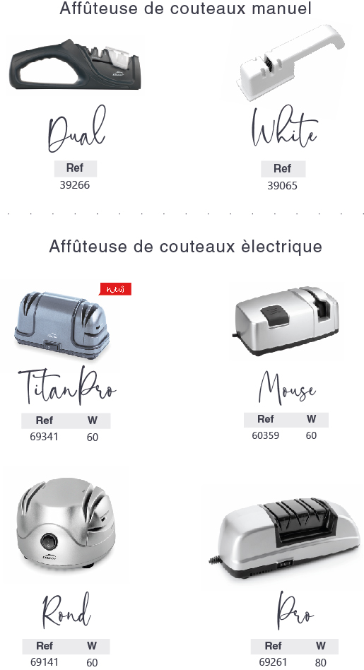 Aiguiseur à Couteaux TM Electron Avec Ventouse - Noir - Pour Tous Les Types De Couteaux